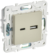 фото Розетка USB IEK SK-U22-018-K10