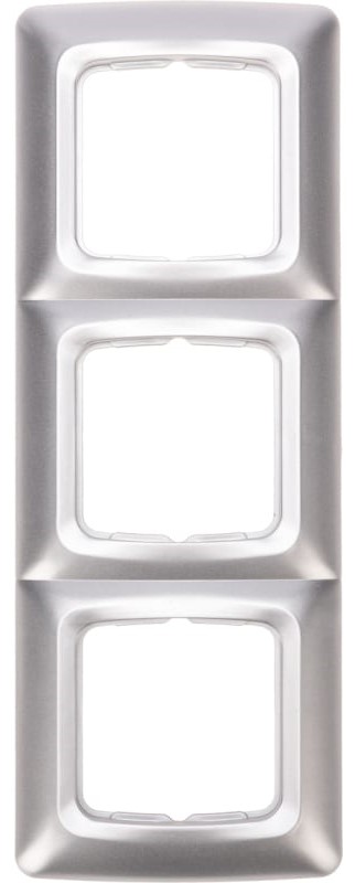 

Рамка KRANZ KR-78-0287 DEA 3-я горизонтальная серебряный металлик, KR-78-0287