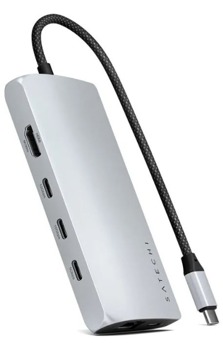 

Док-станция Satechi ST-P8KES USB-C MULTIPORT ADAPTER 8K WITH ETHERNET V3-SILV, ST-P8KES