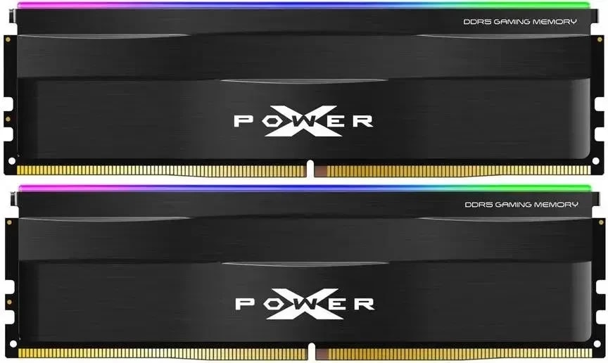 

Модуль памяти DDR5 32GB (2*16GB) Silicon Power Xpower Zenith SP032GXLWU60CFDH PC5-48000 6000MHz CL36 ECC 1.35V Ret, Xpower Zenith