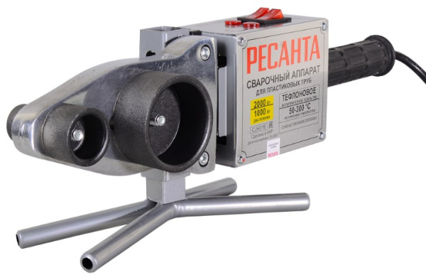 Изображение товара Аппарат для сварки полипропиленовых труб Ресанта АСПТ-2000К - 2000 Вт