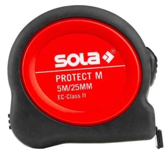 

Рулетка SOLA 50570601 Protect M PE 525, L=5 м, магнитная, 25 мм, II класс, 50570601