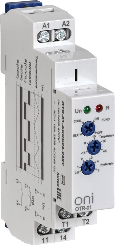 

Реле контроля температуры ONI OTR-01-ACDC24-240V OTR-01 1 контакт 24-240В AC/DC, OTR-01-ACDC24-240V
