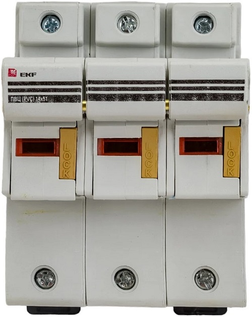 

Разъединитель-предохранитель EKF pr-14-51-3 для ПВЦ 14x51 3P (с индик.), pr-14-51-3