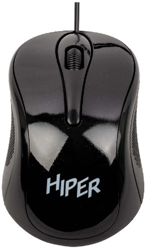 

Мышь HIPER HOM-031 1000 dpi, оптическая, 3 кнопки, USB, кабель 1.5м, черный, HOM-031