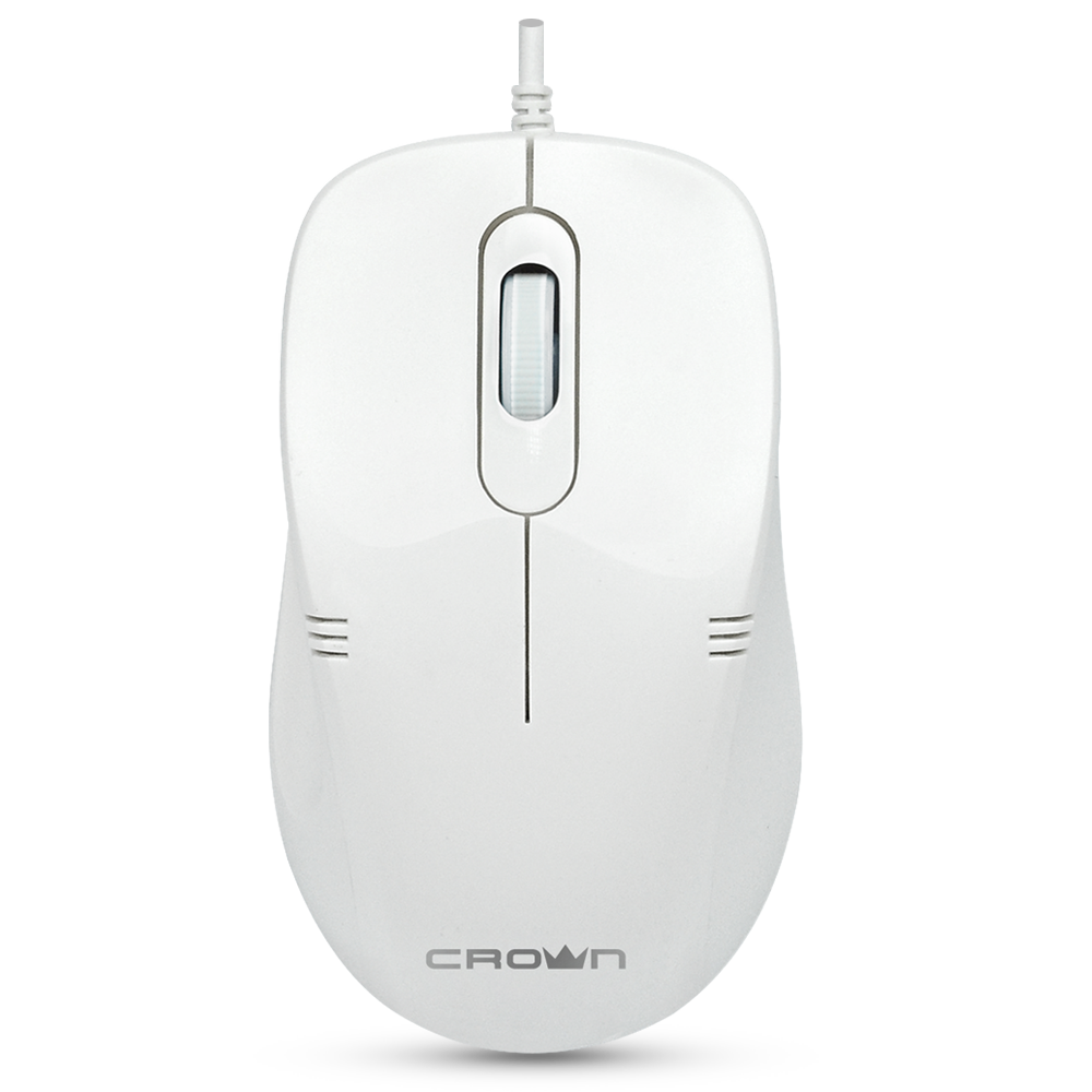 

Мышь Crown CMM-502 White USB CM000001794 1000dpi, 3 кнопки, тихий клик, plug play, 1.8м, CMM-502 White USB