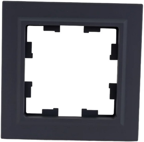 

Рамка одинарная IEK BR-M12-44-K53 BRITE IP44 РУ-1-БрГ-44 Графит, BR-M12-44-K53