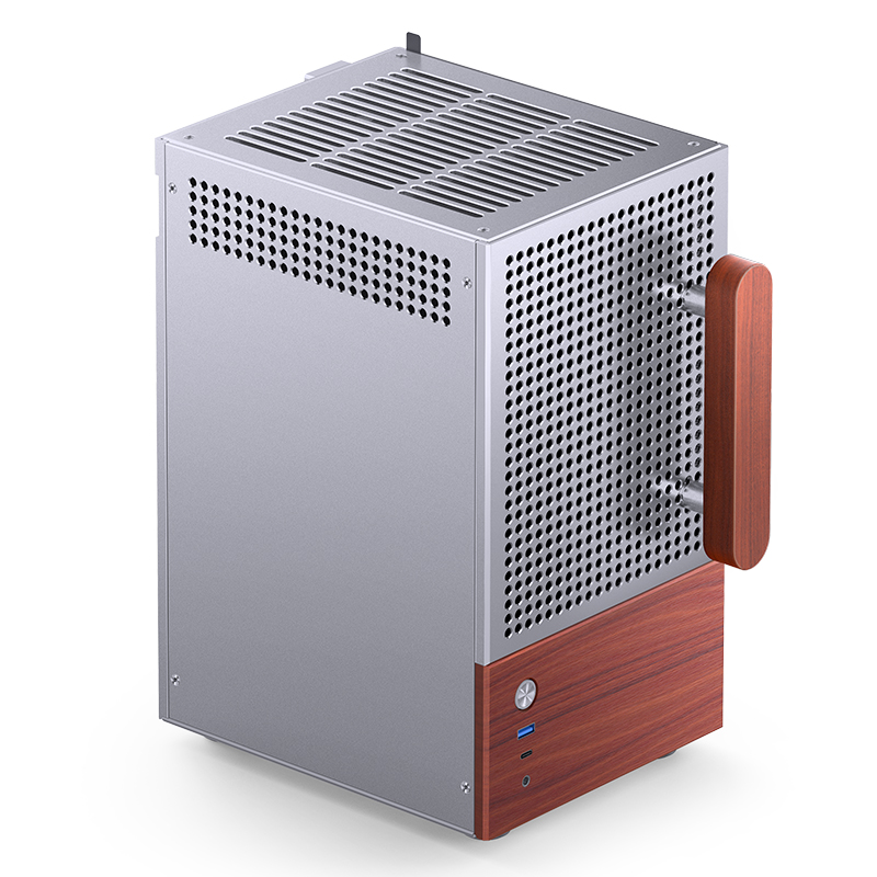 

Корпус mini-ITX JONSBO T6 Silver серебристый, без БП, боковая панель из закаленного стекла, USB 3.0, USB Type-C, audio, T6 Silver