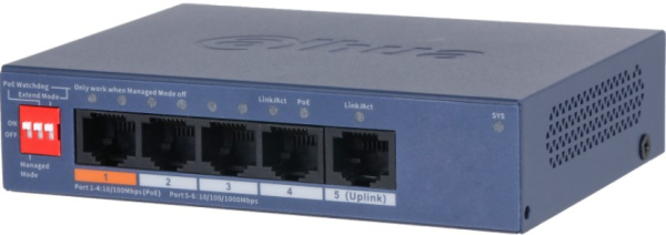 Изображение товара Коммутатор PoE Dahua DH-CS4005-4ET1GT-60