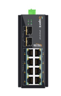 Изображение товара Коммутатор Wi-Tek SP3010F-BT неуправляемый на DIN-рейку, пассивное охлаждение