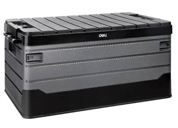 Изображение товара Ящик для инструментов Deli DL884135, складной, пластик, серый, 35 литров