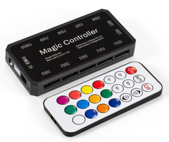 Изображение товара Контроллер управления ARGB вентиляторами Exegate EXH6P Аргб