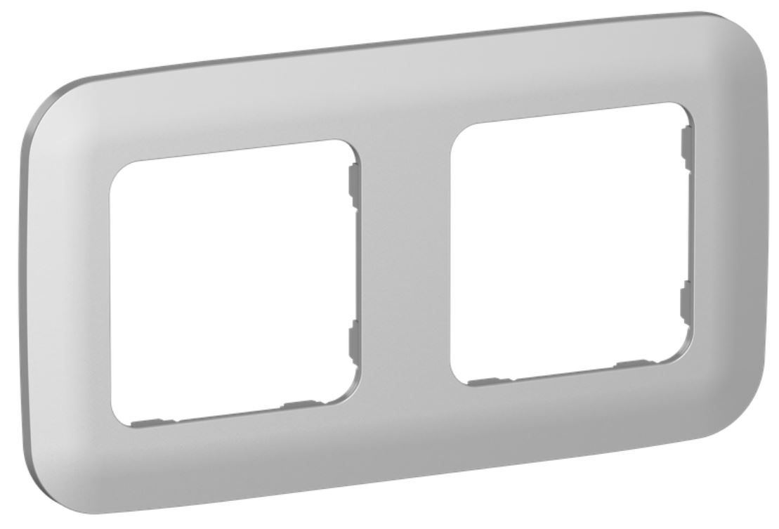 

Рамка двойная IEK FI-M22-31-20-K47 FLITE РУ-2-А-ФлА алюминий, FI-M22-31-20-K47