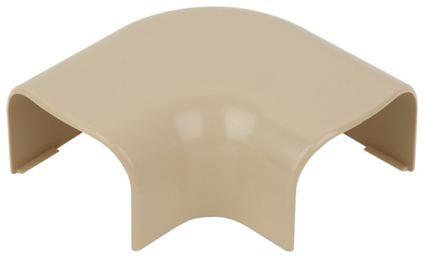 Изображение товара Поворот RUVinil ПВР-74х55-27М для кабель-каналов Арктика, бежевый