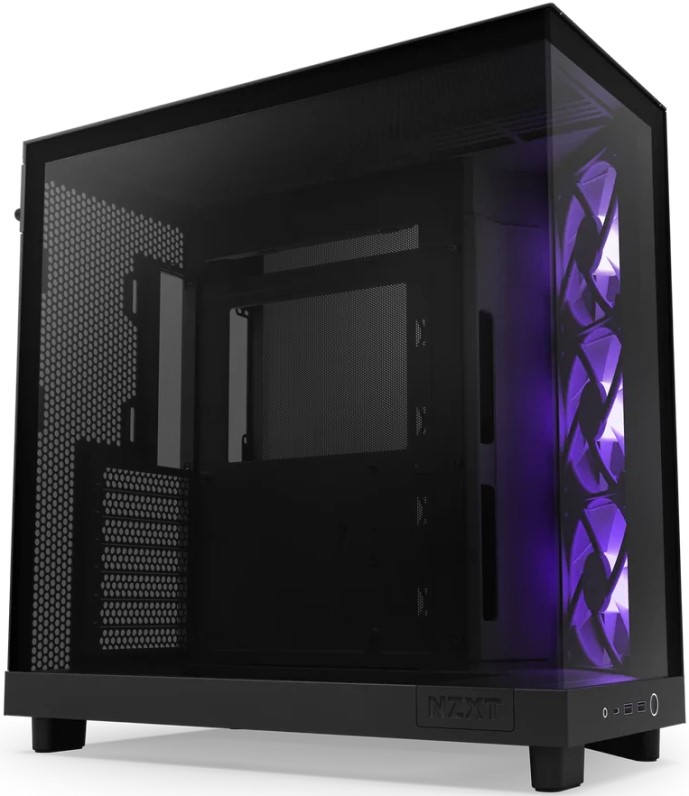 

Корпус ATX NZXT H6 Flow RGB CC-H61FB-R1 черный, без БП, боковая паенль из закалённого стекла, 2*USB 3.2, USB Type-C, H6 Flow RGB