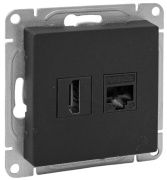 фото Розетка HDMI  EKF UP1-SOB-HDMI+RJ45