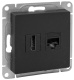 фото Розетка HDMI  EKF UP1-SOB-HDMI+RJ45 в Воронеже