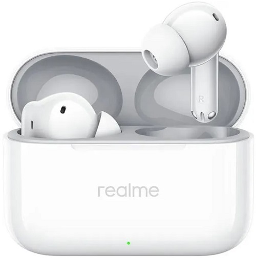 

Наушники беспроводные Realme Buds T200 6941764462076 внутриканальные белый BT в ушной раковине, Buds T200