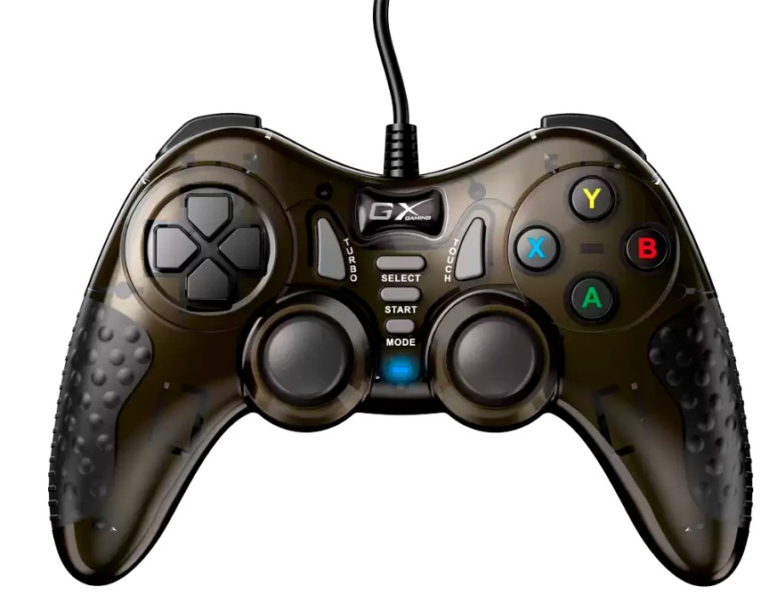 Геймпад Genius GX-19UV 31610003400 для ПК и PlayStation3, PlayStation4/ 19 кнопок/2 вибромотора/2 мини-джойстика/кабель1.8м/темно-медный