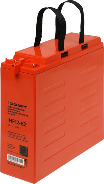 Изображение товара Батарея Ippon INF12-062 12 В 62 Ач для телекоммуникаций и ИБП