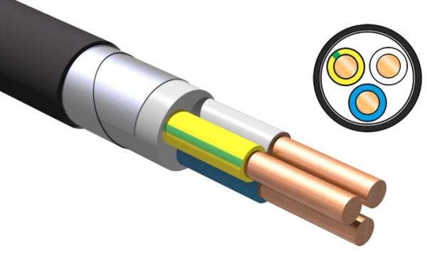 Изображение товара Кабель силовой iTOK ВБШвнг А-LS бронированный 3x1.5 мм2 660 В