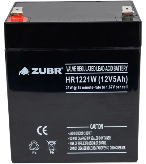 Изображение товара Батарея ZUBR HR12-21W(ZUBR)