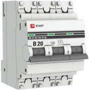 фото Автоматический выключатель  EKF mcb4763-3-20B-pro