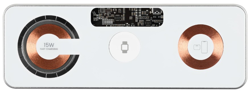 

Зарядное устройство беспроводное TFN TFN-QI23 MAgTrio2 32.5W Apple wh, TFN-QI23