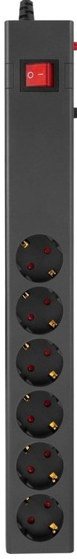 

Сетевой фильтр Buro 600SE-1.8-B 1.8м (6 розеток) черный (коробка), 600SE-1.8-B