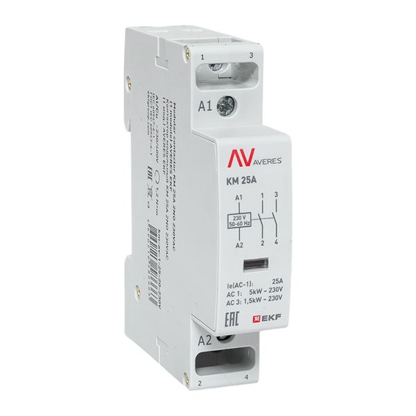 

Контактор модульный EKF km-av-1-25-20-230V КМ 25А 2NО 230VAC (1 мод.) AVERES, km-av-1-25-20-230V