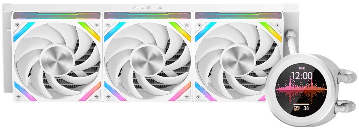 

Система охлаждения жидкостная SAMA Q60 LGA1851/1700/1200/115X/AM4/AM5 (3*120mm, 86CFM, 30dBA, 2600rpm), Q60