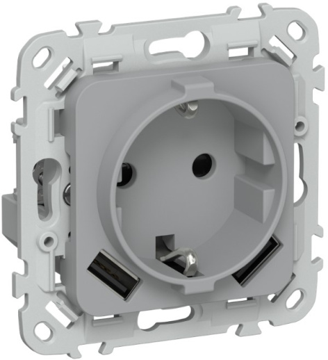 Изображение товара Розетка с заземлением IEK FI-R14-16-1-U21-D31-K03