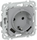 фото Розетка с заземлением  IEK FI-R14-16-1-U21-D31-K03