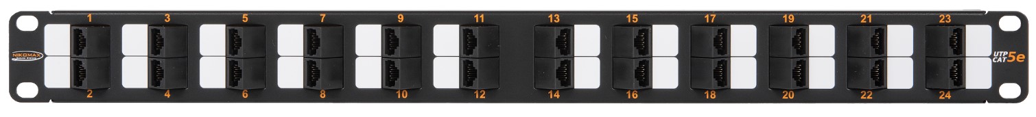 

Патч-панель NIKOMAX NMC-RP24UD2-FT-AN-1U-MT 19", 1U, наборная, неэкранированная, металлик, 24 угловых модуля типа Keystone, Кат. 5e (Класс D), 100 МГц, NMC-RP24UD2-FT-AN-1U-MT
