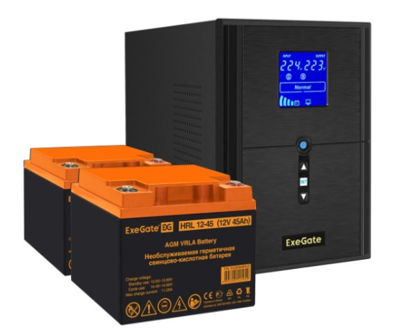 Изображение товара Комплект Exegate SineTower SZ-2000 с функцией AVR и LCD