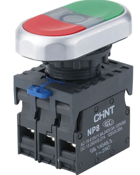 Изображение товара Кнопка CHINT 667564 с подсветкой и винтовым подключением для электрических цепей