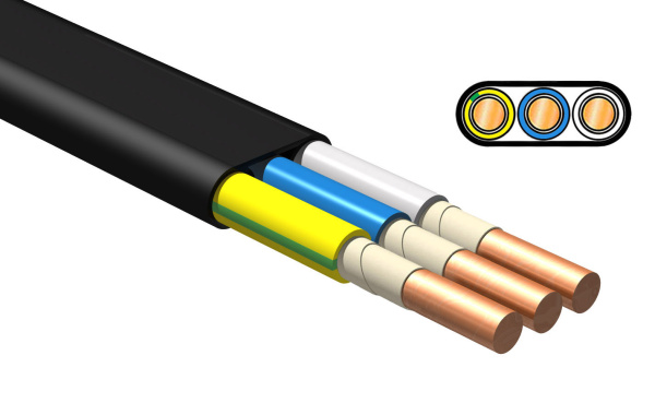 Изображение товара Кабель ККЗ ППГ-Пнг(А)-HF 3х4 ГОСТ для надежного электропитания
