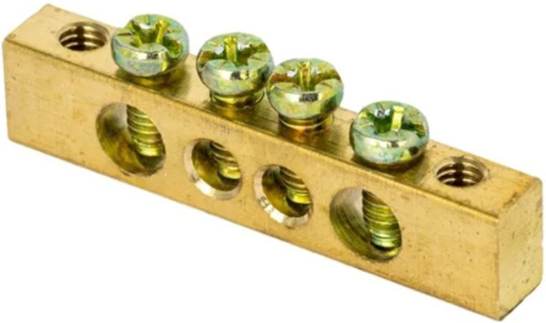 Изображение товара Электрическая шина EKF sn0-125-4-k для нулевых и заземляющих проводов