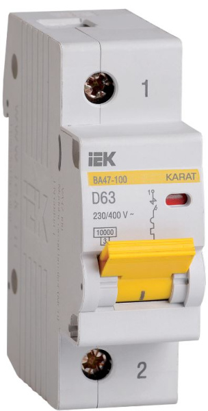 Изображение товара Автоматический выключатель IEK MVA40-1-063-D