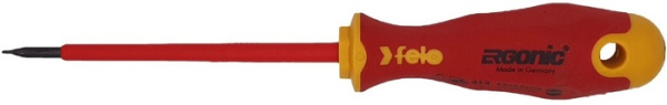 Изображение товара Диэлектрическая шлицевая отвертка Felo 41304090 изолированная для электромонтажа