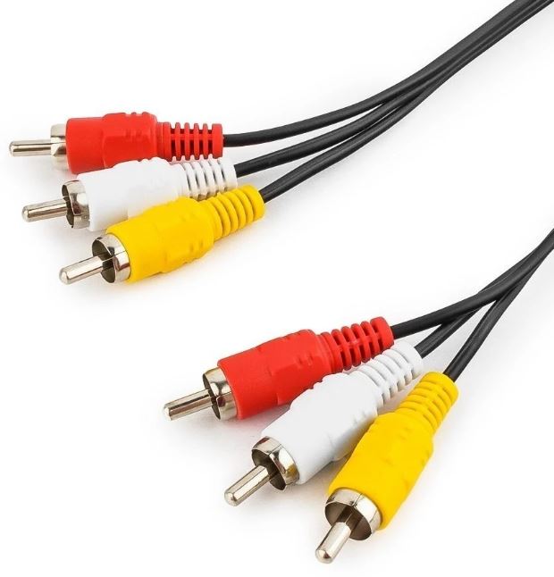 

Кабель Cablexpert CCV-539-1.8M-N аудио/видео 3xRCA/3xRCA, 1.8м, черный, пакет, CCV-539-1.8M-N
