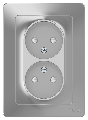 

Розетка Schneider Electric BLNRS000123 2-ая б/з со шторками, 16А, 250В Алюминий внутр, BLNRS000123