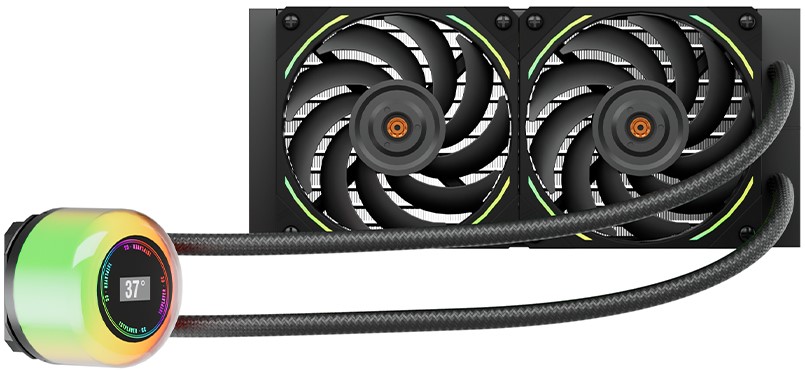 

Система охлаждения жидкостная 1STPLAYER CC-240-BK LGA115X/1366/2011/1700/AM5/AM4/AM3/AM2/FM1/FM2/FM3 (2*120mm, 800-2000rpm, 71.18CFM, 32.9dBA, 4-pin), CC-240-BK