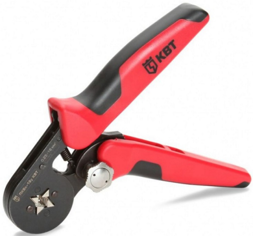 Изображение товара Пресс-клещи КВТ ПКВк-16у 74594 для втулочных наконечников, 0.25-16 мм²