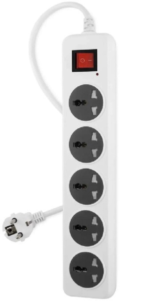 Изображение товара Сетевой фильтр Buro 500UNH-5-WG с USB 5 розеток и защитой 2200 Вт