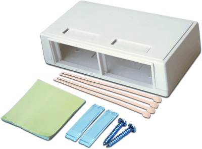 

Коробка Lanmaster LAN-MB-M4-WH настенная на 2 модульные вставки, белая, LAN-MB-M4-WH