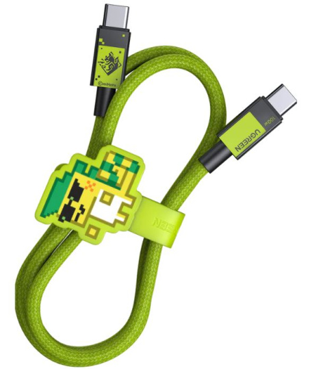 Изображение товара Кабель USB C - USB C мощностью 100 Вт UGreen 45063GI с алюминиевым корпусом и нейлоновой оплеткой