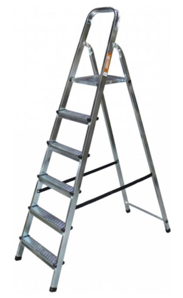 Изображение товара Стремянка Вихрь 73/5/1/10 стальная односекционная для домашнего и профессионального использования