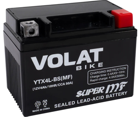 Изображение товара Батарея VOLAT YTX4L-BS(MF)Volat