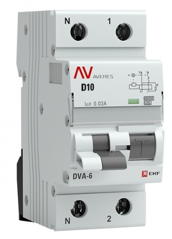 фото Автомат дифференциальный EKF rcbo6-1pn-10D-30-a-av в Перми